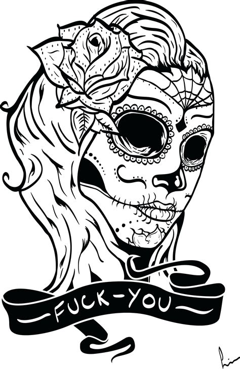 Printable Skull Coloring Pages